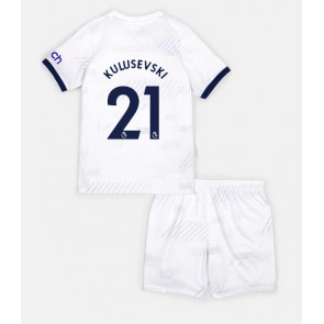 Tottenham Hotspur Dejan Kulusevski #21 Replica Home Stadium Kit for Kids 2023-24 Short Sleeve (+ pants)